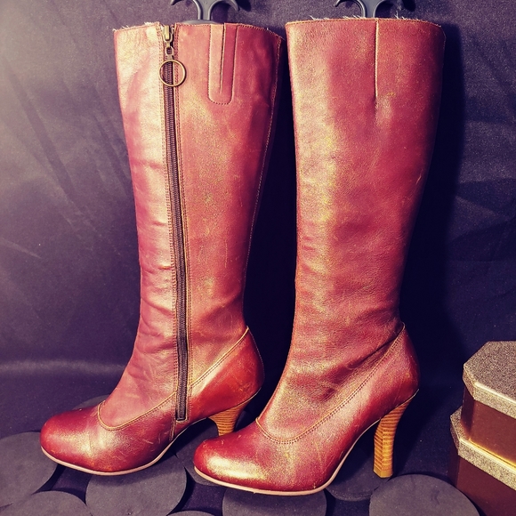 bronze colored women's boots
